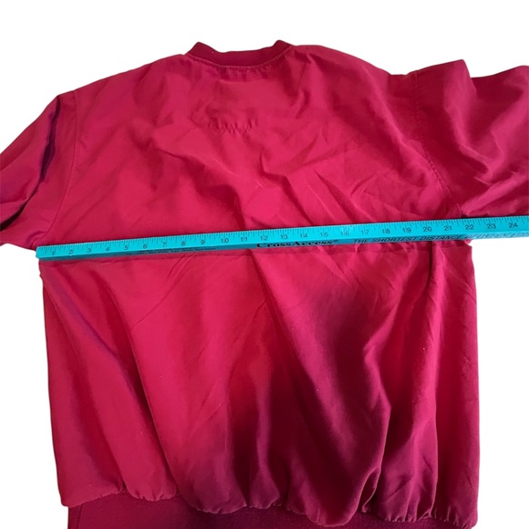 Lone Cypress Pebble Beach Links Pullover Embroidered Logo Burgandy Windbreaker - Picture 2 of 7